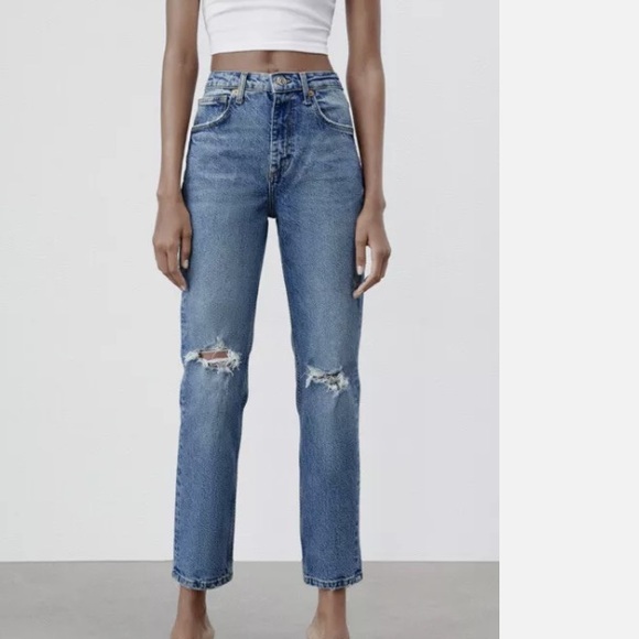 Zara Denim - Zara Distressed Slim Jeans